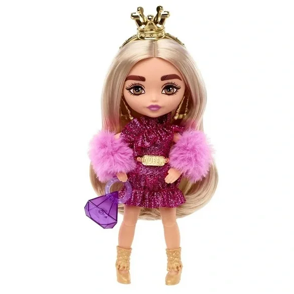 🌸 New Barbie Extra Minis Doll with Pink and Gold Outfit - Picture 4 of 6